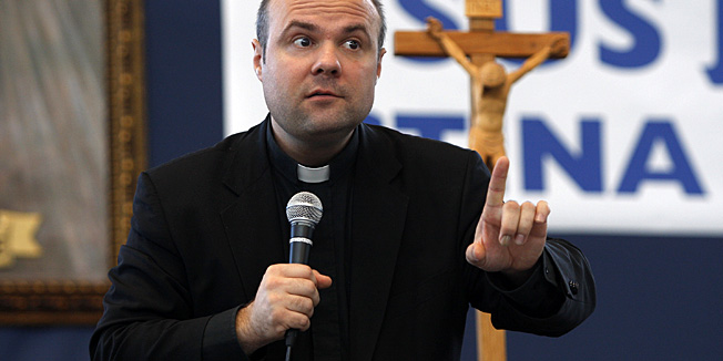 Makarska, 160213Don Damir Stojic, studentski kapelan u Zagrebu, vodi trodnevnu korizmenu duhovnu obnovu pod geslom 