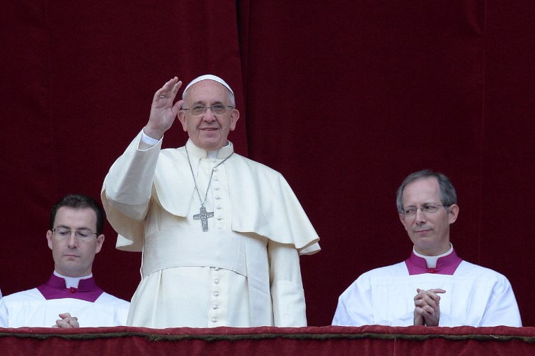 Pope Francis delivers his traditional Christmas 