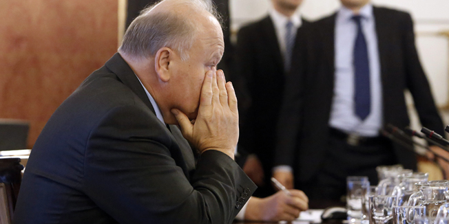 Zagreb, 090114.Banski dvori, trg Svetog Marka.Redovna sjednica Hrvatske Vlade. Na fotografiji: Slavko Linic. Foto: Damjan Tadic / CROPIX