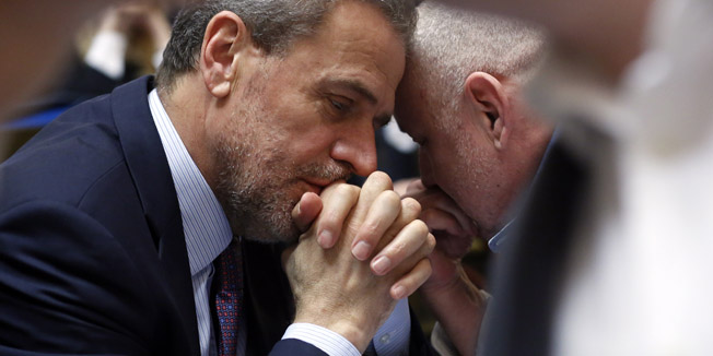 Zagreb, 060214.Cirilometodska ulica.Na danasnjoj sjednici Gradske skupstine zastupnici, izmedju ostalog, raspravljaju o prijedlogu Odluke o komunalnom redu.Na fotografiji: gradonacelnik Zagreba Milan Bandic.Foto: Damjan Tadic / CROPIX