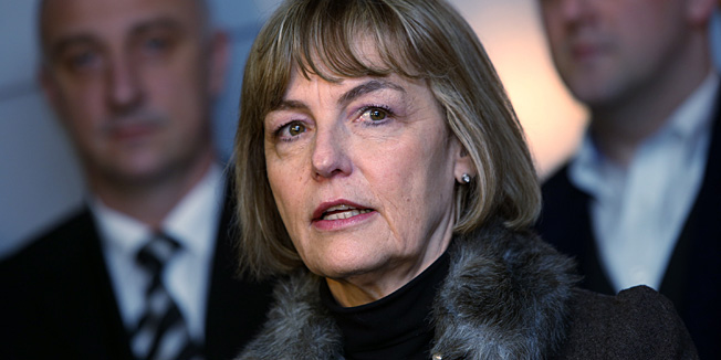 Osijek, 080214.Dvodnevni radni seminar tima HNS-a u Osijeku na temu HNS 2015./2016., na kojemu ce se raspravljati o izazovima koji stranku ocekuju u iducem razdoblju. Na fotografiji: Vesna Pusic.Foto: Emica Elvedji / CROPIX