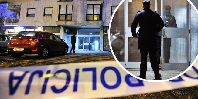 Zagreb, 190214.Policijski ocevid na adresi I Poljanice 11, gdje je doslo do ranjavanja jedne osobe vatrenim oruzjem, nakon cega je prevezena u bolnicu.Foto: Boris Kovacev / CROPIX