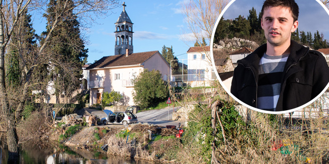 Metkovic, 150214.Najsiromasnija opcina u Hrvatskoj Zazablje, nacelnik opcine je Ivica  Obradovic. Foto: Tonci Plazibat / CROPIX