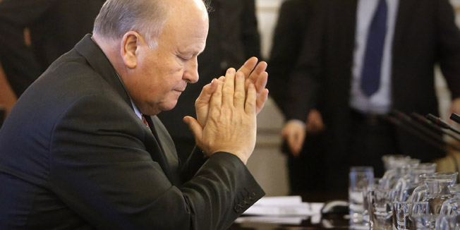 Zagreb, 090114.Banski dvori, trg Svetog Marka.Redovna sjednica Hrvatske Vlade. Na fotografiji: Slavko Linic. Foto: Damjan Tadic / CROPIX