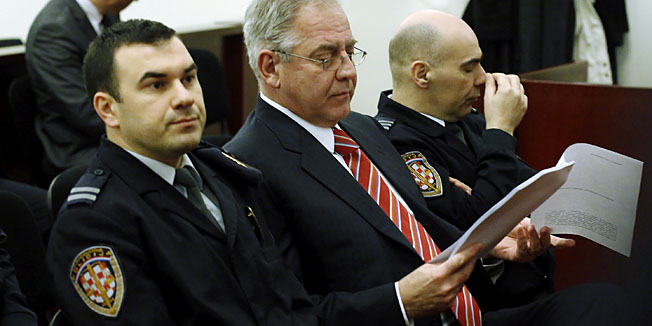 Zagreb, 030314.Zupanijski sud na Zrinjevcu. Nastavak sudjenja Ivi Sanaderu i drugima u slucaju Fimi Media. Na fotografiji: Ivo Sanader.Foto: Damjan Tadic / CROPIX