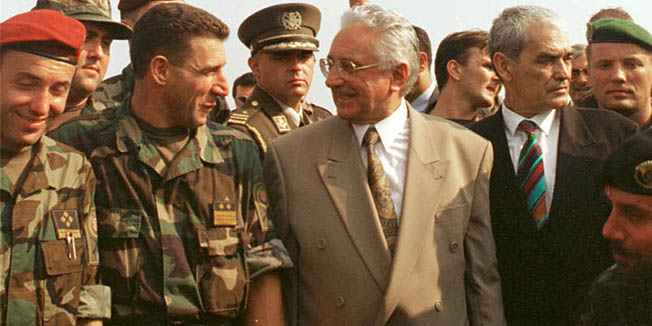 knin, 060898oluja -oslobodjeni knin - general ante gotovina, franjo tudjman i gojko susakfoto j bistrovic
