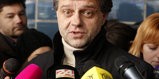 Zagreb, 230113.Maticina ulica.Nacelnik policijske uprave zagrebacke, Goran Burusic odrzao je press konferenciju u vezi eksplozije bombe na trgu Bana Jelacica.Foto: Damjan Tadic / CROPIX