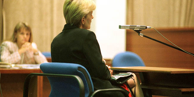 zagreb, 310801mafija - mala zlocinacka  -zatvor- remetinec - kisno jutro - svjedokinja vesna majherfoto boris beribak-crn-