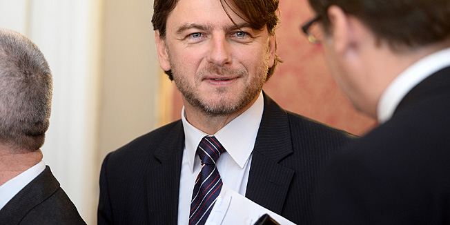 Zagreb, 060613.Markov trg.Banski dvori.Redovita sjednica Vlade.Na fotografiji: Dario Lorencin.Foto: Goran Mehkek / CROPIX