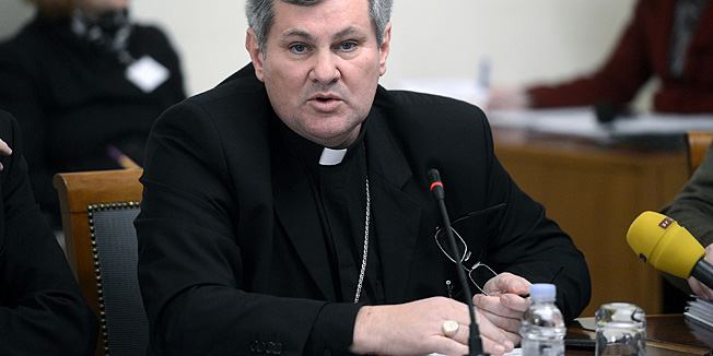 Zagreb, 060213.Markov trg.Sabor.Tematska sjednica Odbora za ljudska prava i prava nacionalnih manjina na temu kurikuluma i uvodjenja spolnog odgoja u skole.Na slici: Vlado Kosic.Foto: Goran Mehkek / CROPIX