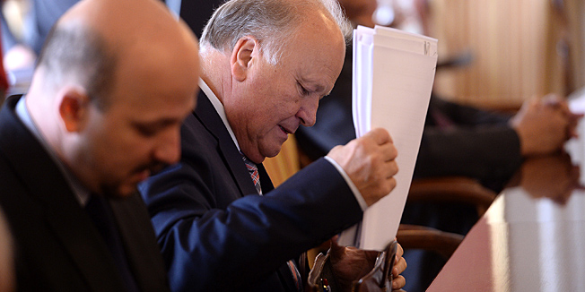 Zagreb, 130613.Markov trg.Banski dvori.Redovita sjednica vlade.Na fotografiji: Slavko Linic.Foto: Goran Mehkek / CROPIX