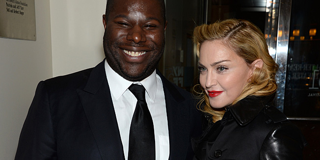 NEW YORK, NY - OCTOBER 08: Director Steve McQueen and Madonna attend the 