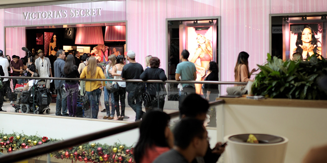 COSTA MESA, CA - NOVEMBER 29:  Guests attend Victoria's Secret Re-Launches Their South Coast Plaza Store on November 29, 2011 in Costa Mesa, California.  (Photo by Charley Gallay/Getty Images for Victoria's Secret)
