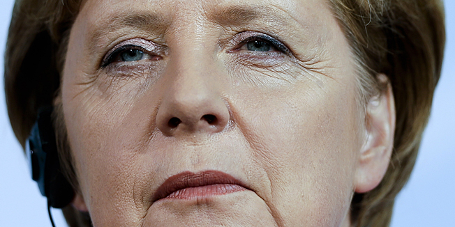German Chancellor Angela Merkel attends a news conference with the Prime Minister of Croatia Zoran Milanovic after a meeting at the chancellery in Berlin, Wednesday, Sept. 19, 2012. (AP Photo/Markus Schreiber)