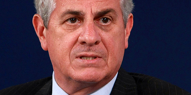 FILE - In this May 25, 2009 file photo, Italian Industry Minister Claudio Scajola attends the closing press conference of the energy meeting of the Group of Eight (G8) industrialized countries in Rome. Claudio Scajola is under investigation for alleged corruption in connection with Finmeccanica contracts in Brazil for the supply of Naval frigates, Italian media reported Tuesday, Oct. 23, 2012. Police earlier in the day arrested the former sales manager for Finmeccancia, Paolo Pozzessere, on suspicion of international corruption related to the supply of helicopters and other technology to Panama. Scajola, who resigned former premier Silvio Berlusconi's last government in a private housing scandal, denied any wrongdoing.  (AP Photo/Sandro Pace)