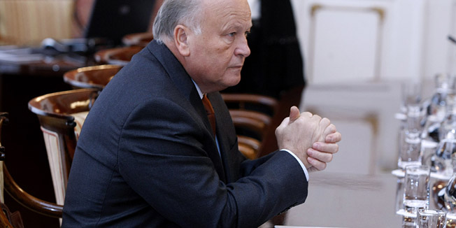 Zagreb, 311012.Markov trg.Banski dvori.Redovita sjednica Vlade RH.Na fotografiji: Slavko Linic.Foto: Goran Mehkek / CROPIX