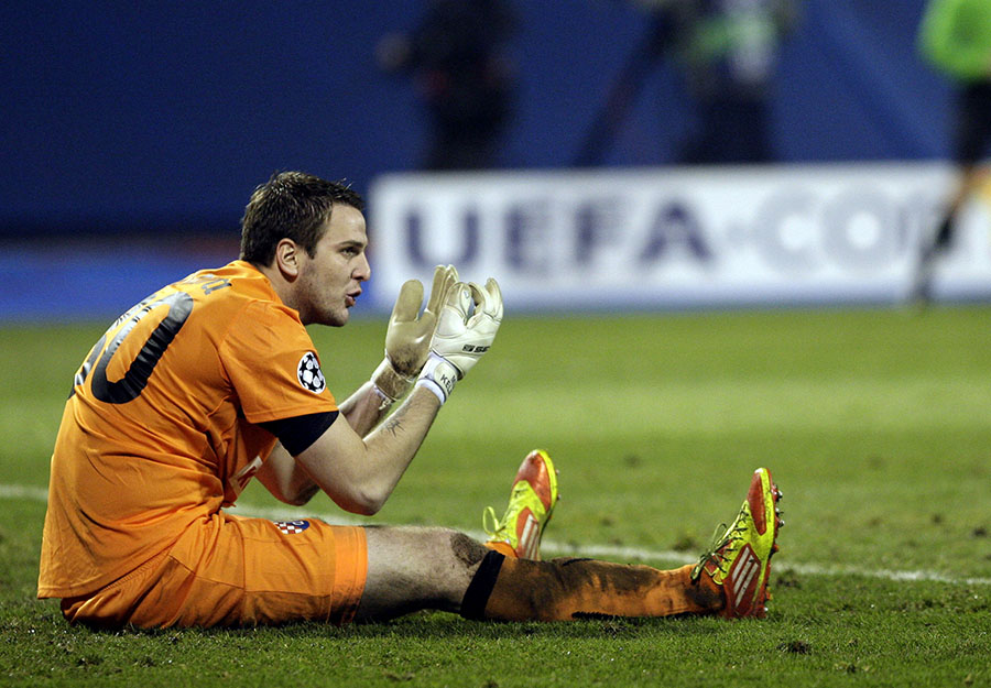 Zagreb, 071211.Stadion Maksimir.Nogometna utakmica Lige prvaka, skupina D, 6. kolo, Dinamo - LyonNa slici: Ivan Kelava.Foto: Nenad Dugi / Cropix