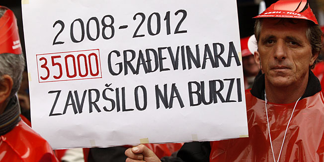 Zagreb, 221112.Savez samostalnih sindikata Hrvatske i Hrvatska udruga sindikata organizira javni prosvjed pod nazivom 