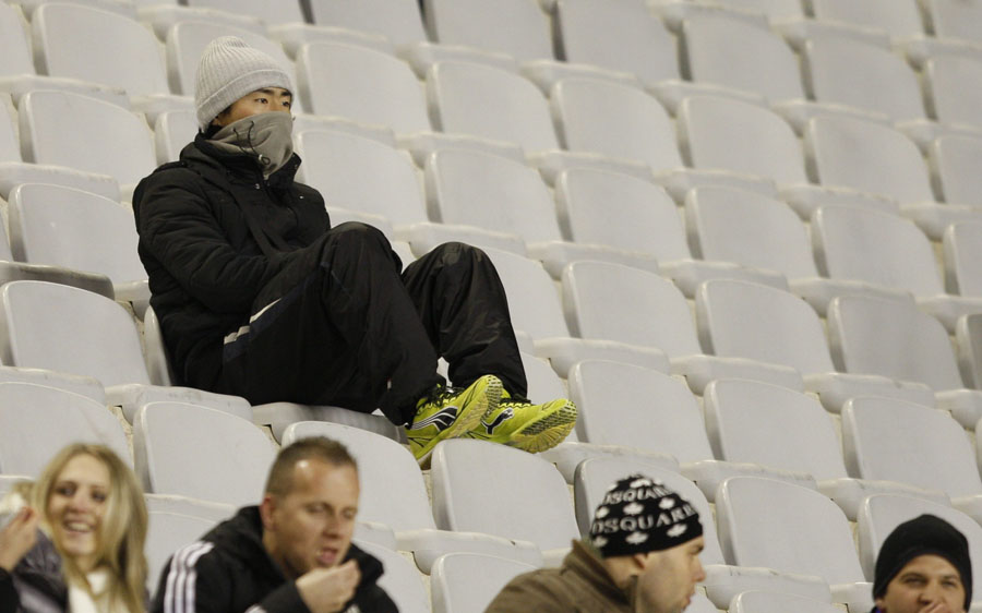 Split, 121212.Stadion Poljud.Cetvrtfinalna utakmica kupa izmedju Hajduka i drugoligasa Zelina .Na fotografiji: navijaci.Foto: Duje Klaric / CROPIX