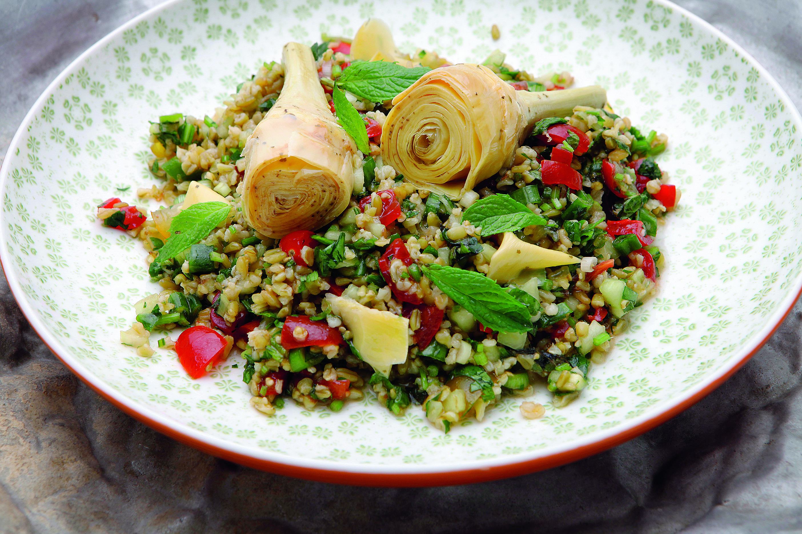Marinirane artičoke s tabbouleh salatom