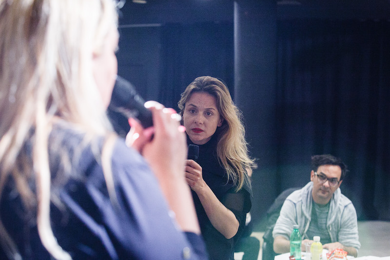 Glumica Nataša Dangubić na probi predstave