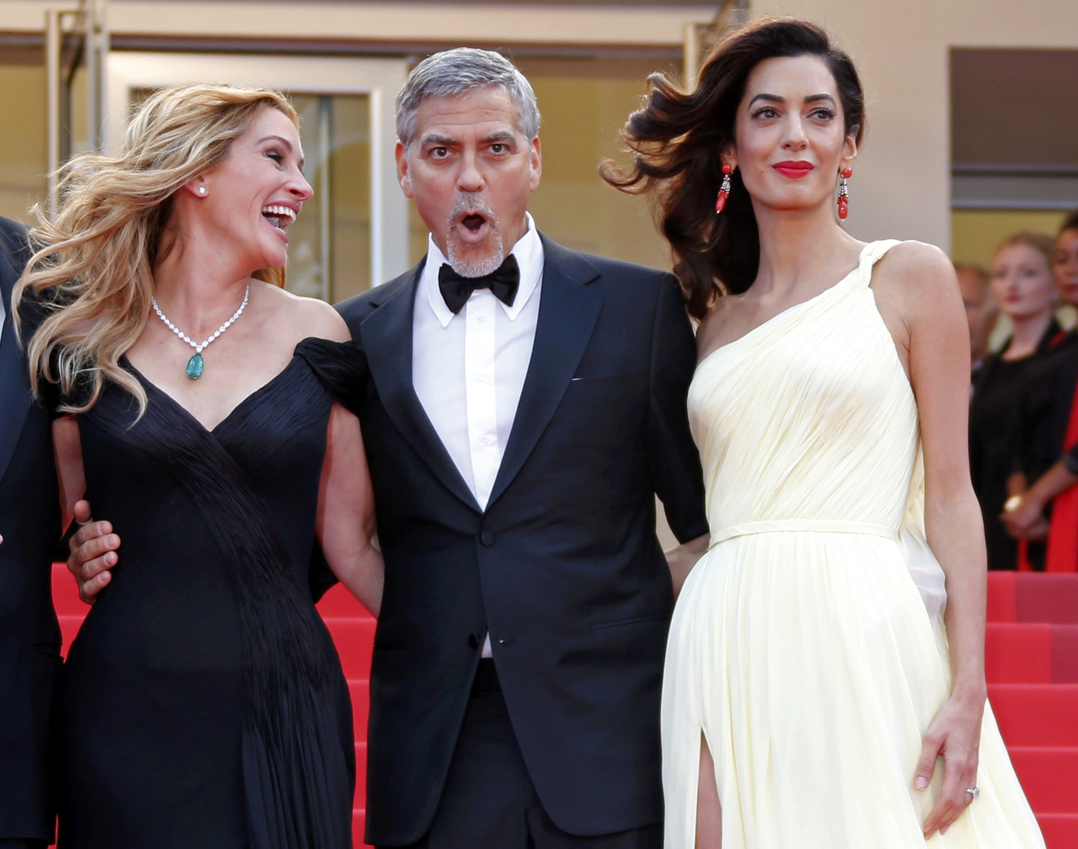 Julia Roberts, George Clooney i Amal Alamuddin