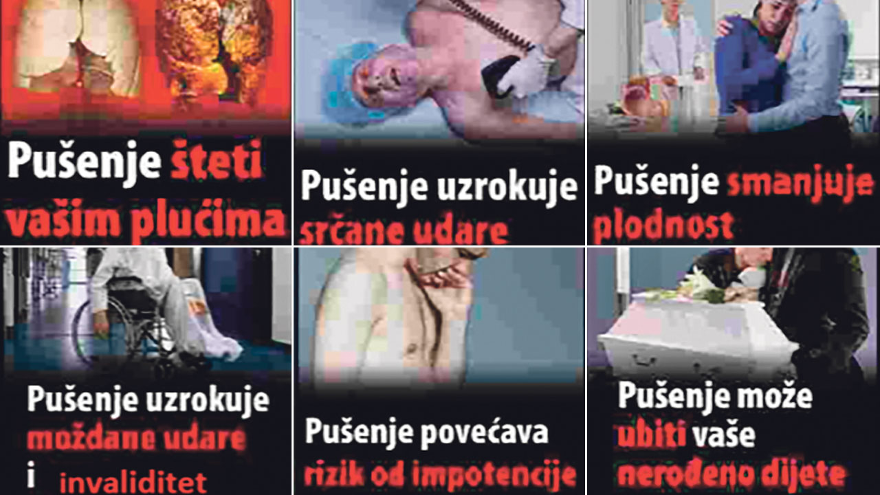 Upozorenja na kutijama cigareta