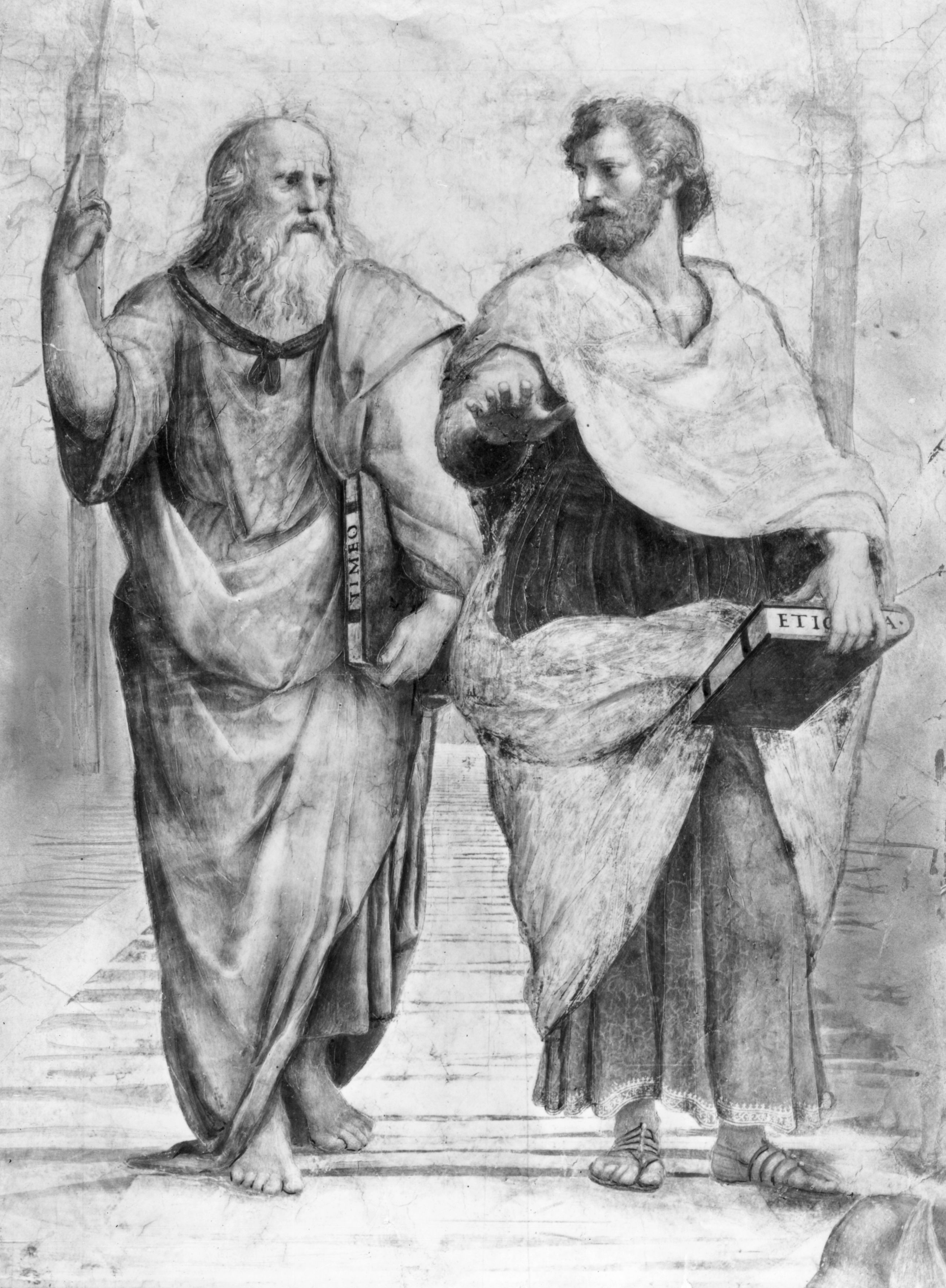 Platon i njegov učenik Aristotel