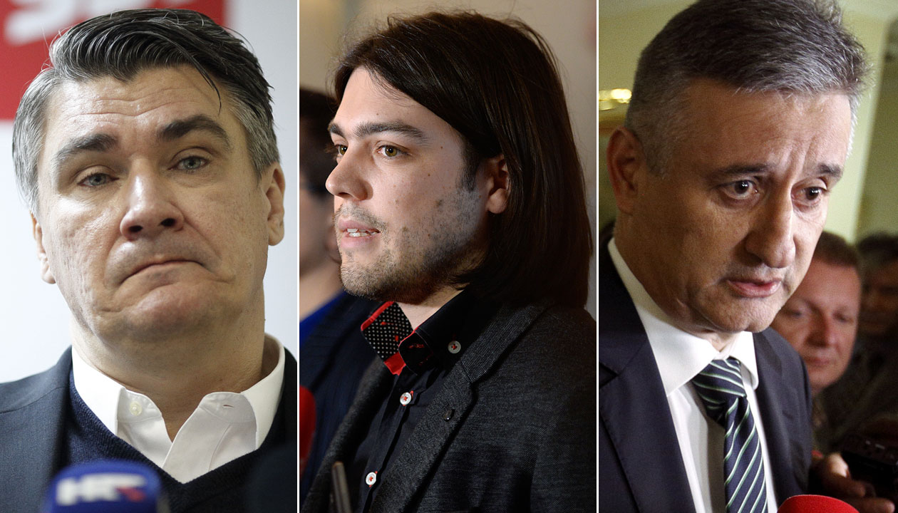 Zoran Milanović, Ivan Vilibor Sinčić i Tomislav Karamarko