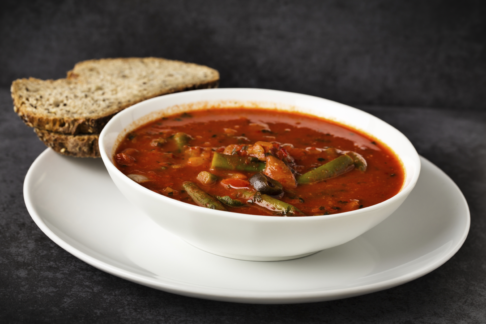 Italian soup with veggies.