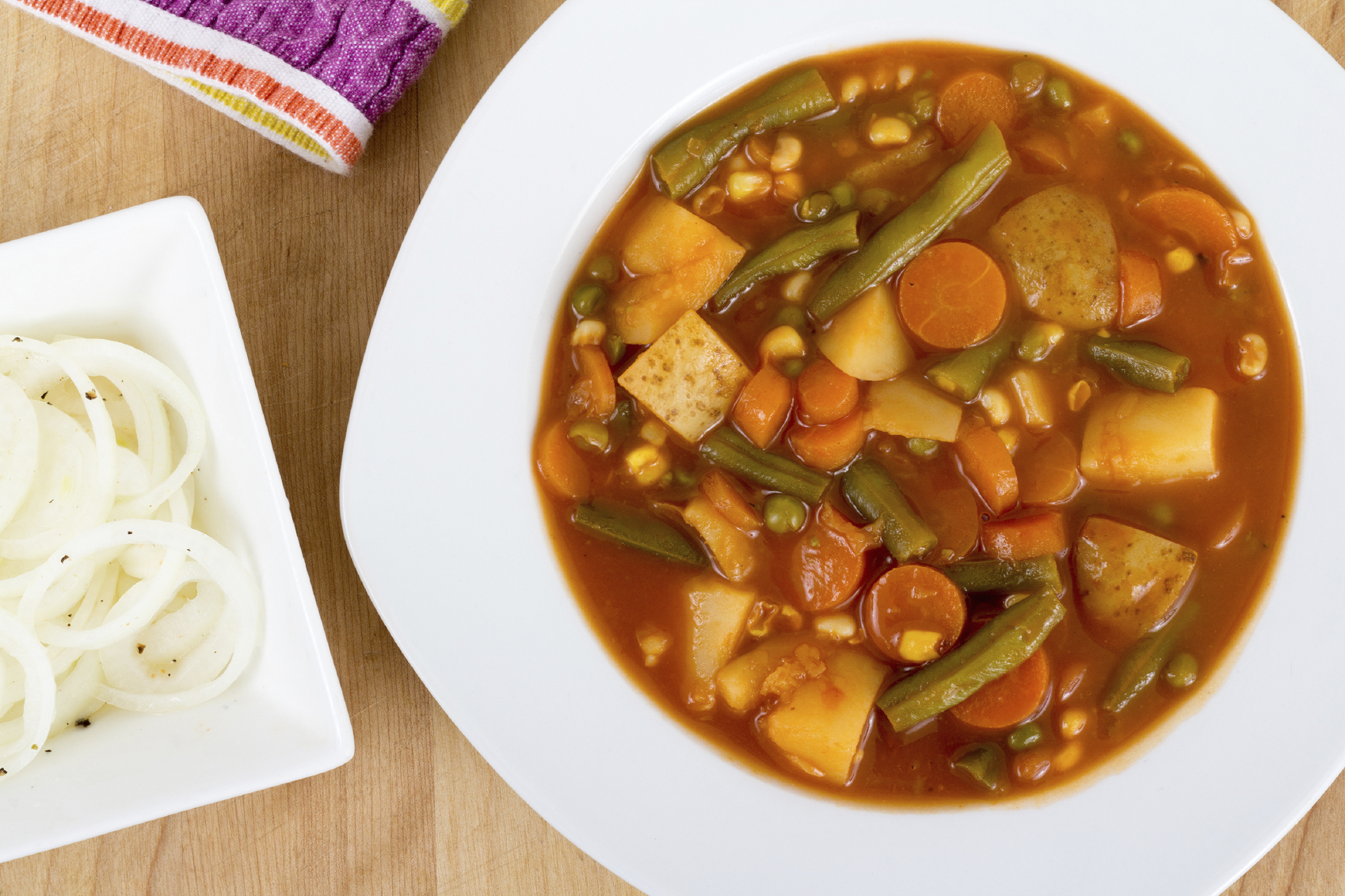 Vegetable stew bowl or gibelotte quebec meal