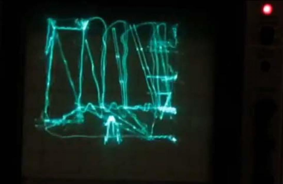 Zaigrao Quake na osciloskopu