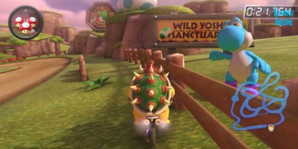 Totakova  pjesma pronađena i u Mario Kartu 8