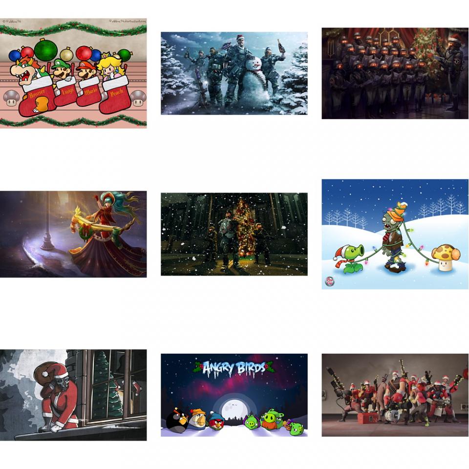 Božićni wallpaperi iz video igara