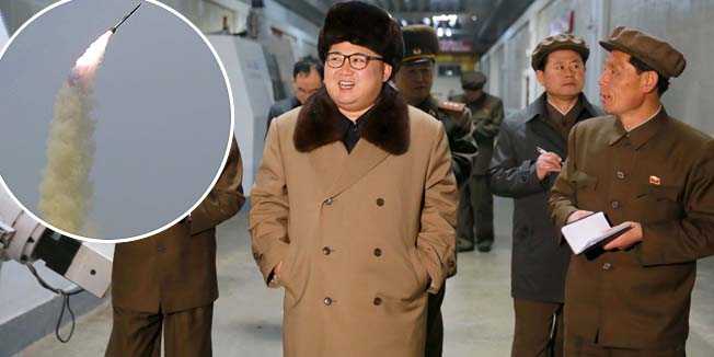 North Korean leader Kim Jong Un (C) gives field guidance during a visit to the Tonghungsan Machine Plant under the Ryongsong Machine Complex in this undated photo released by North Korea's Korean Central News Agency (KCNA) on April 2, 2016.  REUTERS/KCNA ATTENTION EDITORS - THIS PICTURE WAS PROVIDED BY A THIRD PARTY. REUTERS IS UNABLE TO INDEPENDENTLY VERIFY THE AUTHENTICITY, CONTENT, LOCATION OR DATE OF THIS IMAGE. FOR EDITORIAL USE ONLY. NOT FOR SALE FOR MARKETING OR ADVERTISING CAMPAIGNS. THIS PICTURE IS DISTRIBUTED EXACTLY AS RECEIVED BY REUTERS, AS A SERVICE TO CLIENTS. NO THIRD PARTY SALES. SOUTH KOREA OUT. NO COMMERCIAL OR EDITORIAL SALES IN SOUTH KOREA