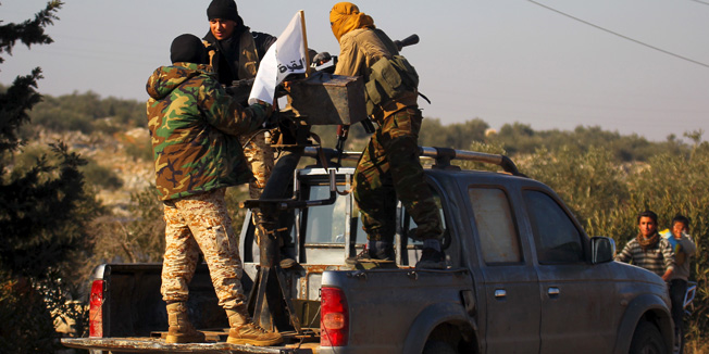 Fighters from a coalition of rebel groups called 
