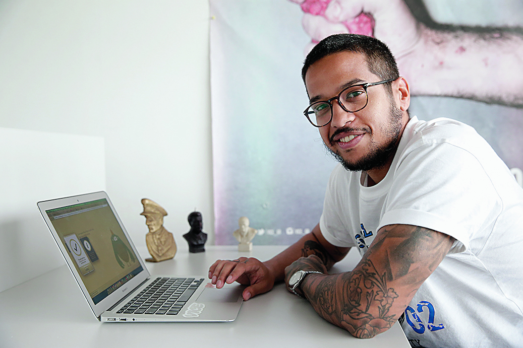 Galeb Nikačević u redakciji portala VICE Srbija