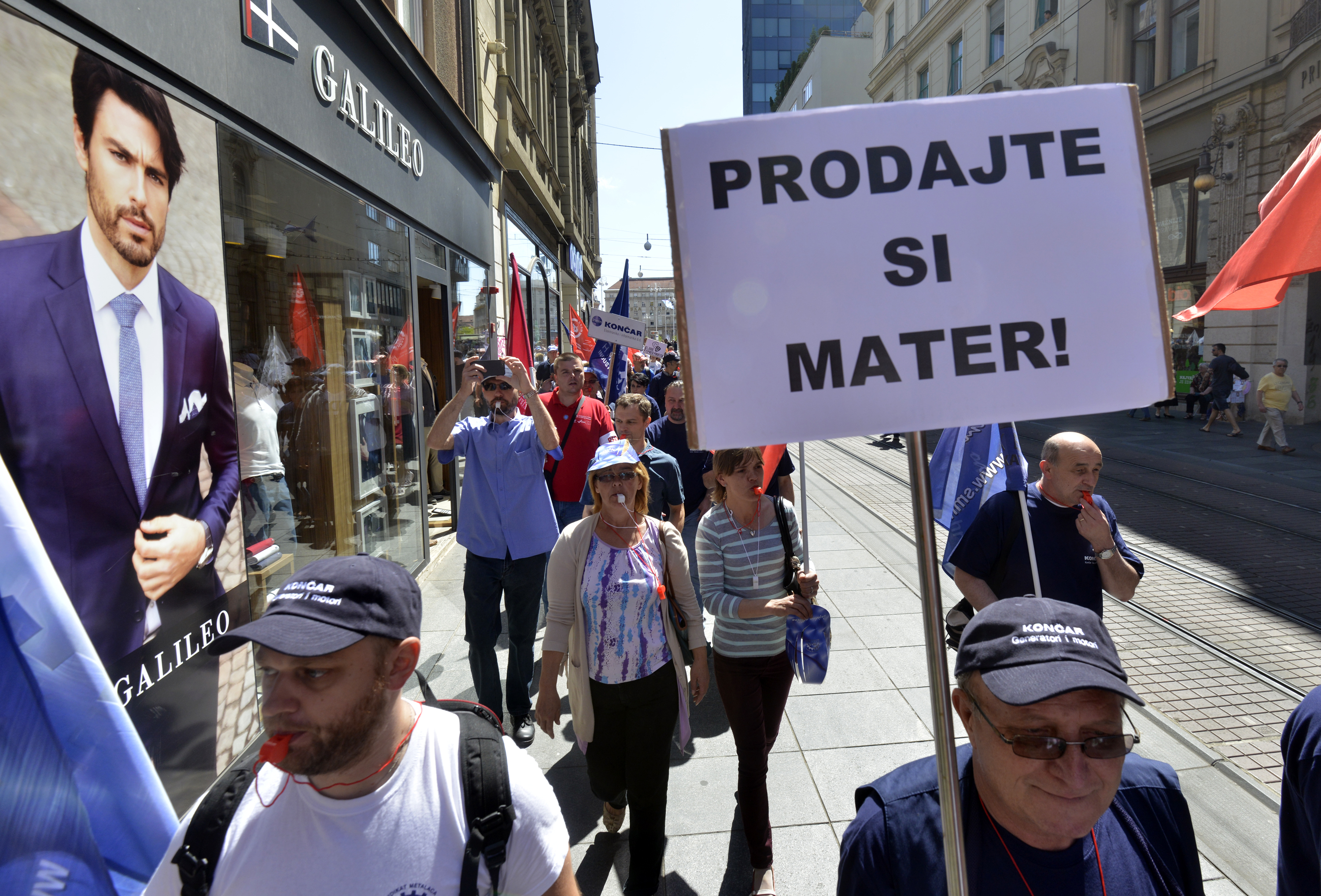 Radnici Končara prosvjedovali su protiv rasprodaje i privatizacije tvrtke Končar