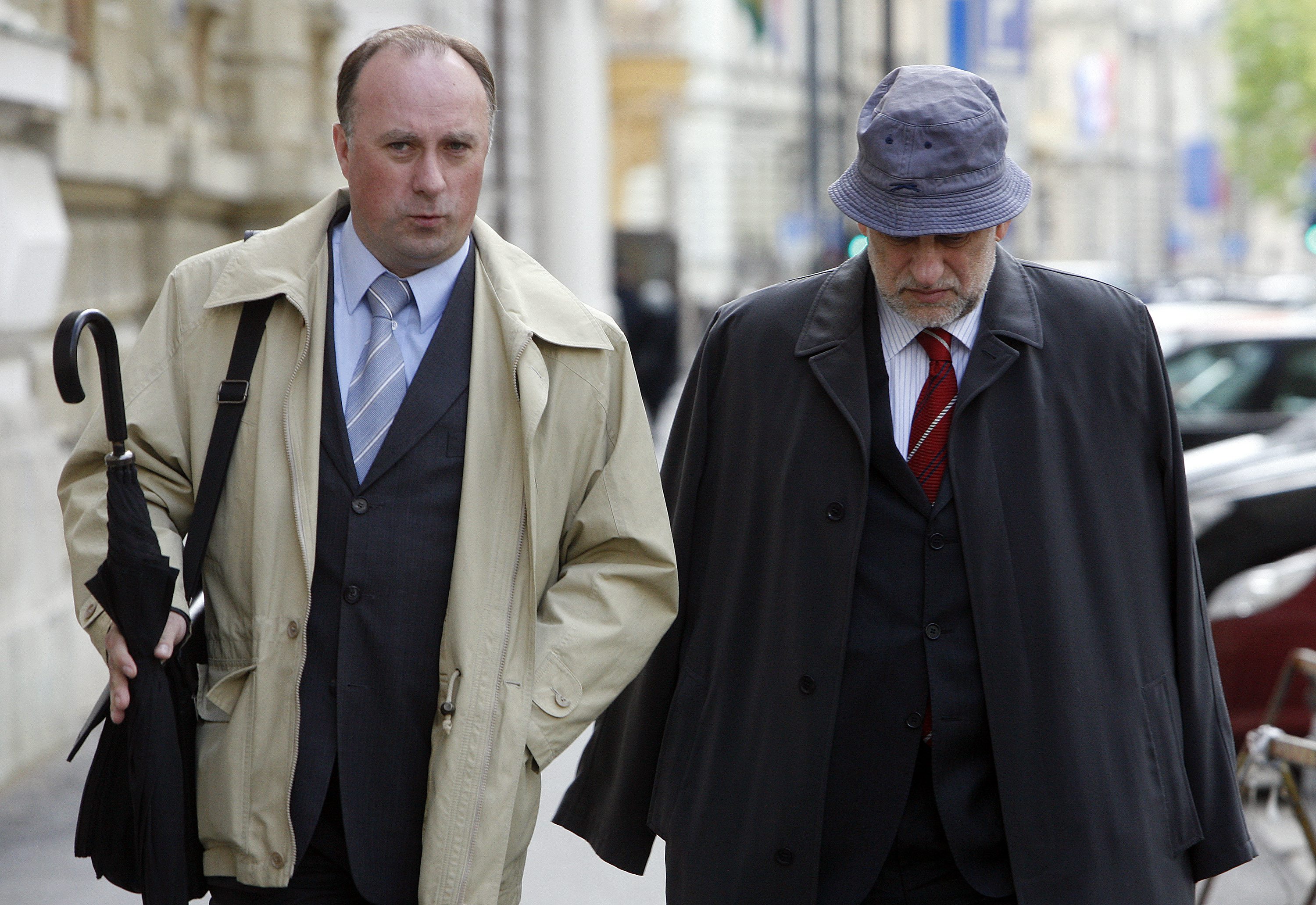 Bivši ministar Damir Polančec i Podravkin menadžer Darko Marinac ispred Županijskog suda u Zagrebu