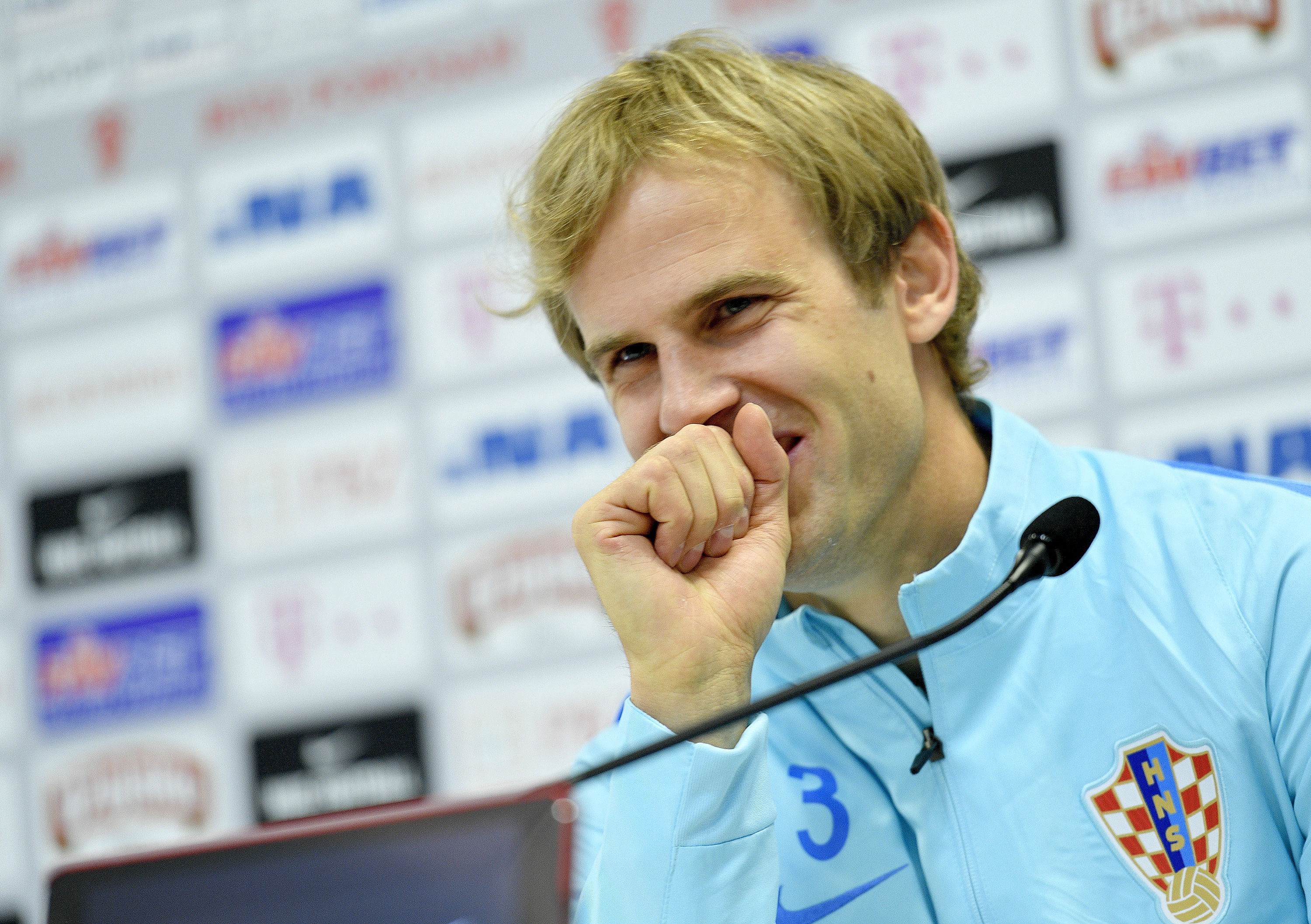 Ivan Strinić na presici.