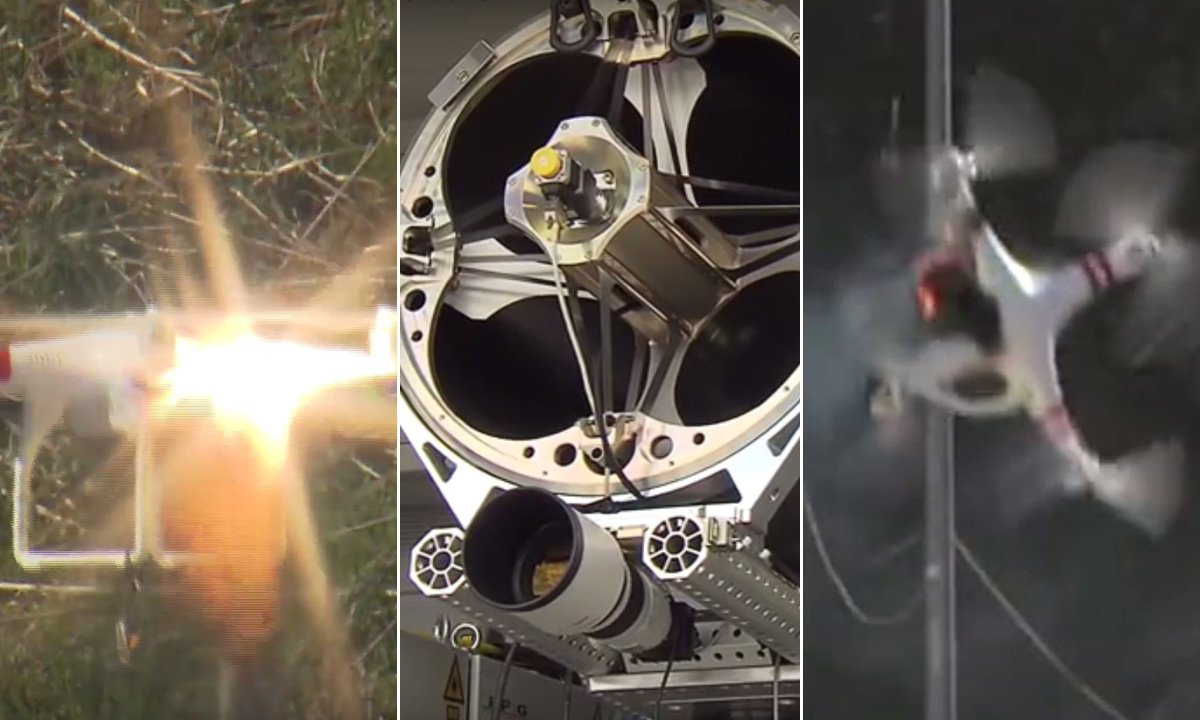 Demonstracija rušenja drona laserskim oružjem 