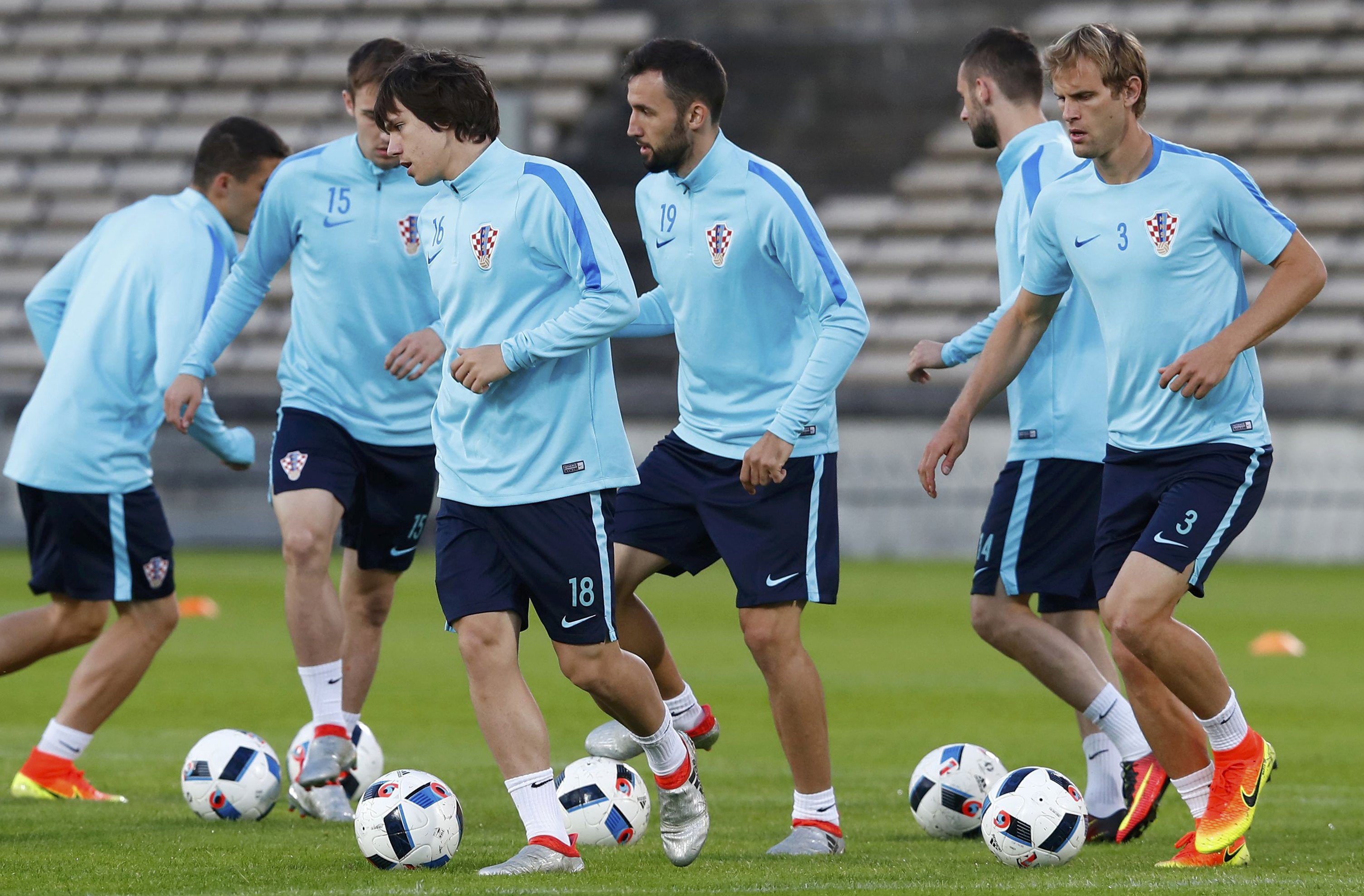 Posljednji trening hrvatske reprezentacije.