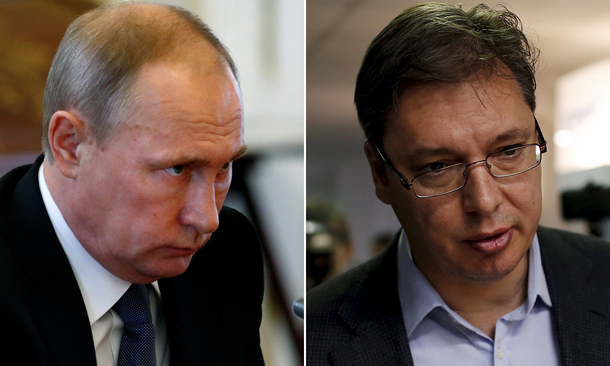 Vladimir Putin i Aleksandar Vučić