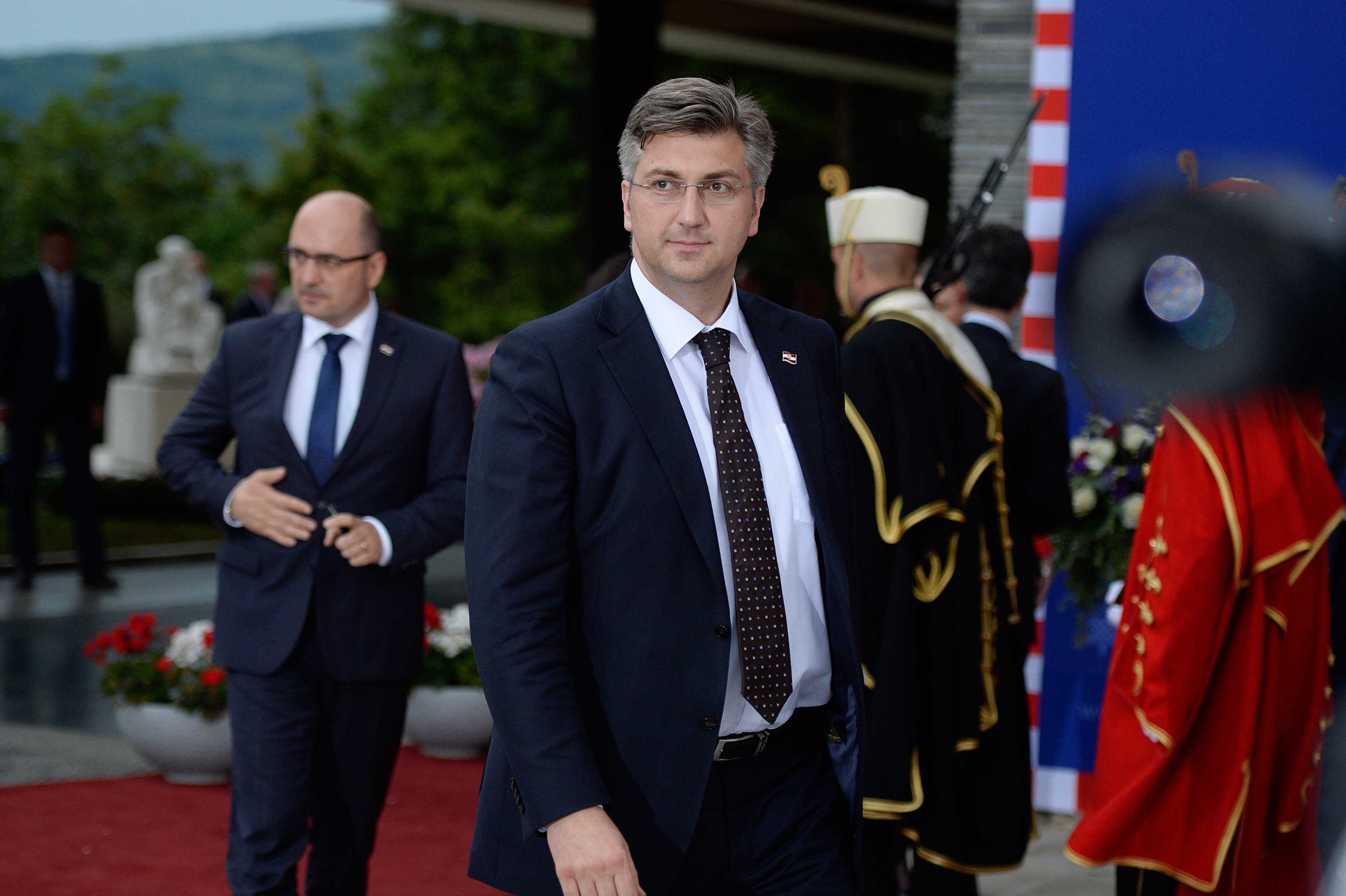 Milijan Brkić i Andrej Plenković