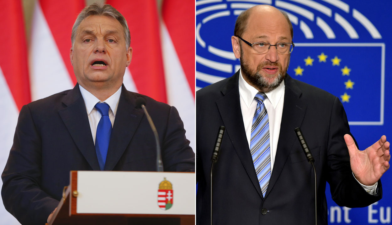 Viktor Orban, Martin Schulz