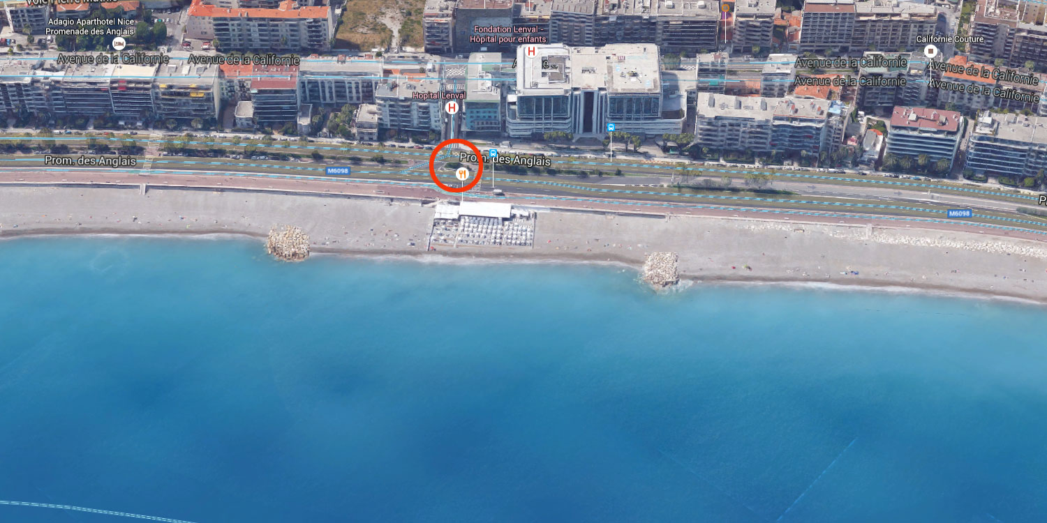 Napadač je na Englesku promenadu skrenuo iz ulice pokraj dječje bolnice