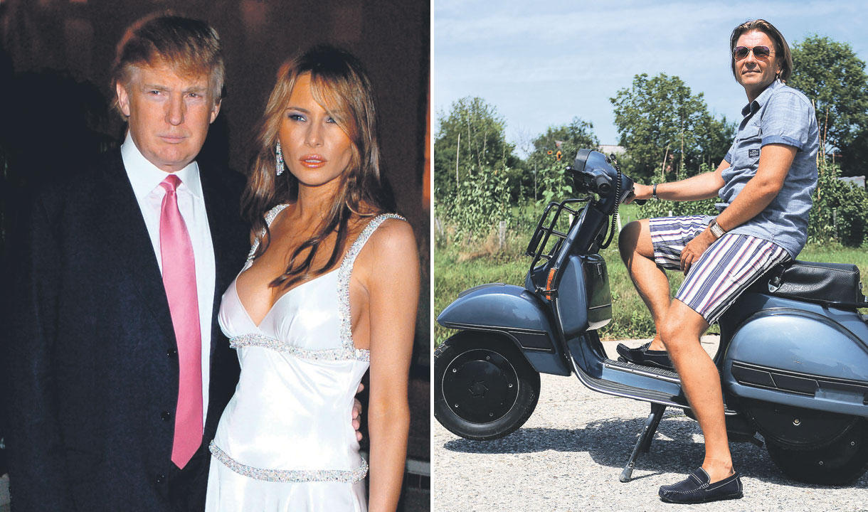 Donald i Melania Trump; Peter Butoln (desno)
