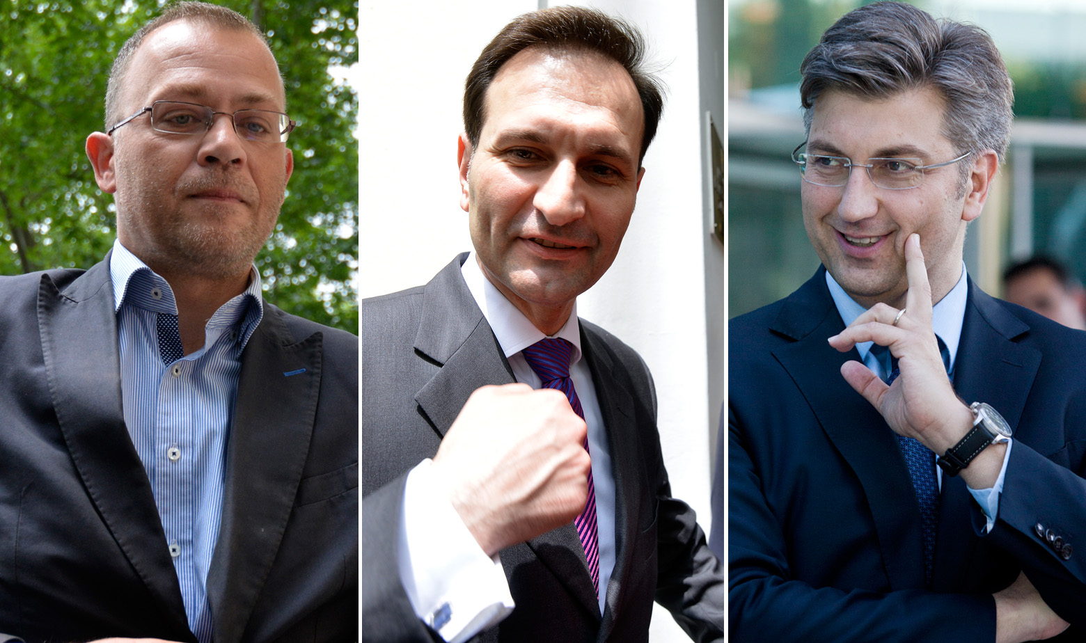 Zlatko Hasanbegović, Miro Kovač, Andrej Plenković