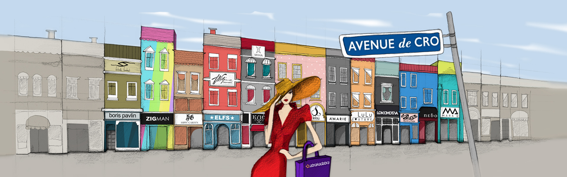 avenue de cro ilustracija