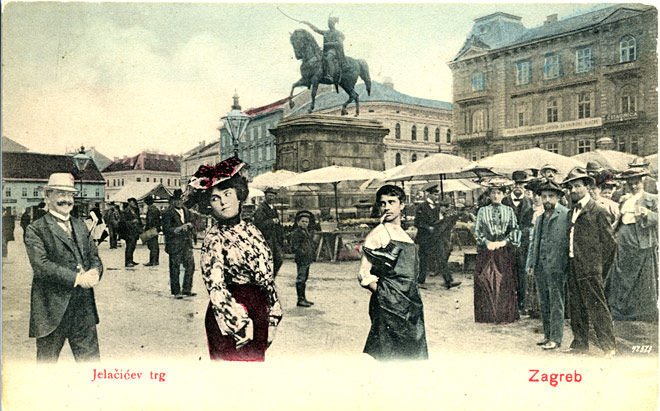 Trg bana Josipa Jelačića, oko 1904., Muzej grada Zagreba